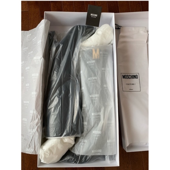 MOSCHINO Tall Leather Boots - Picture 10 of 13